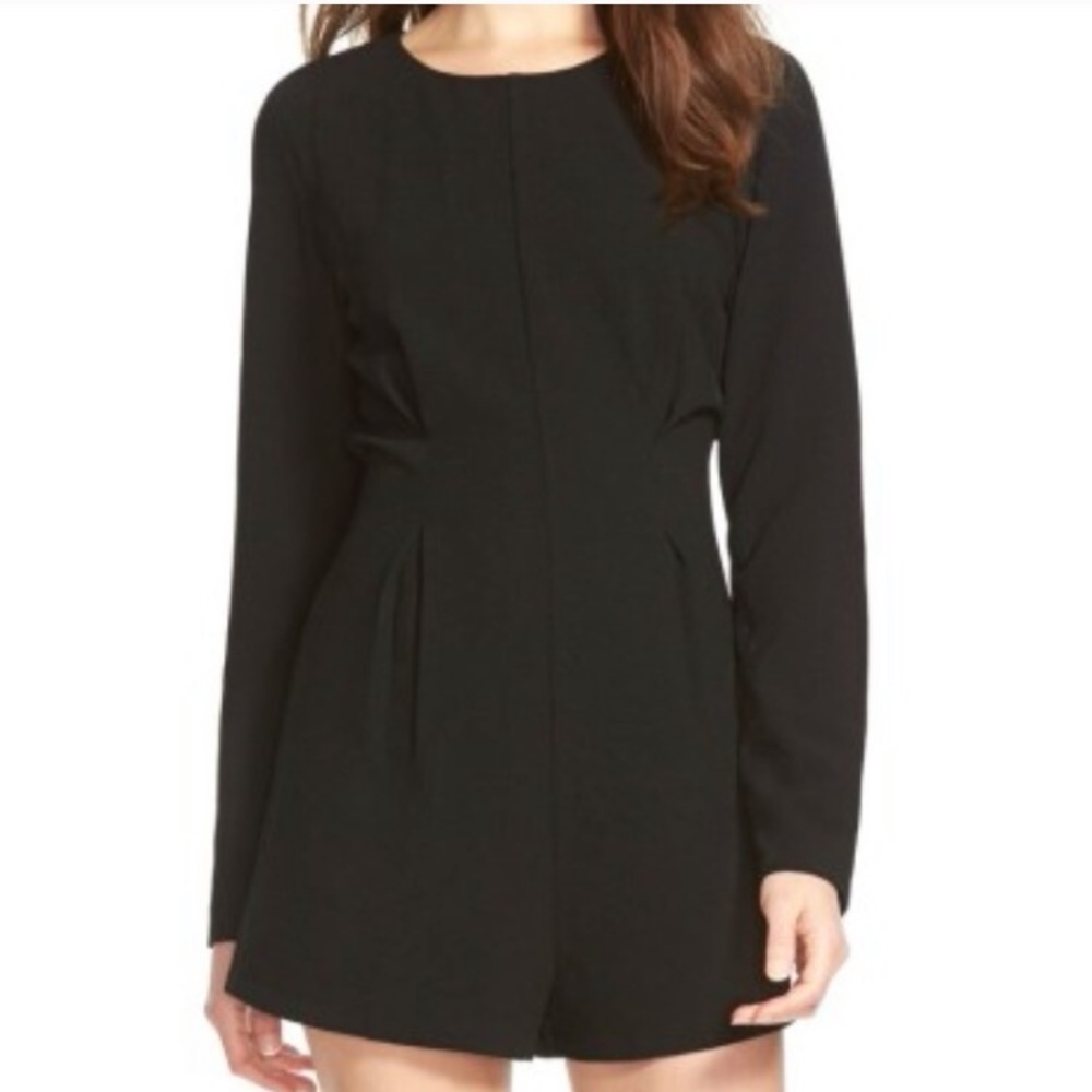Black Long sleeve Romper